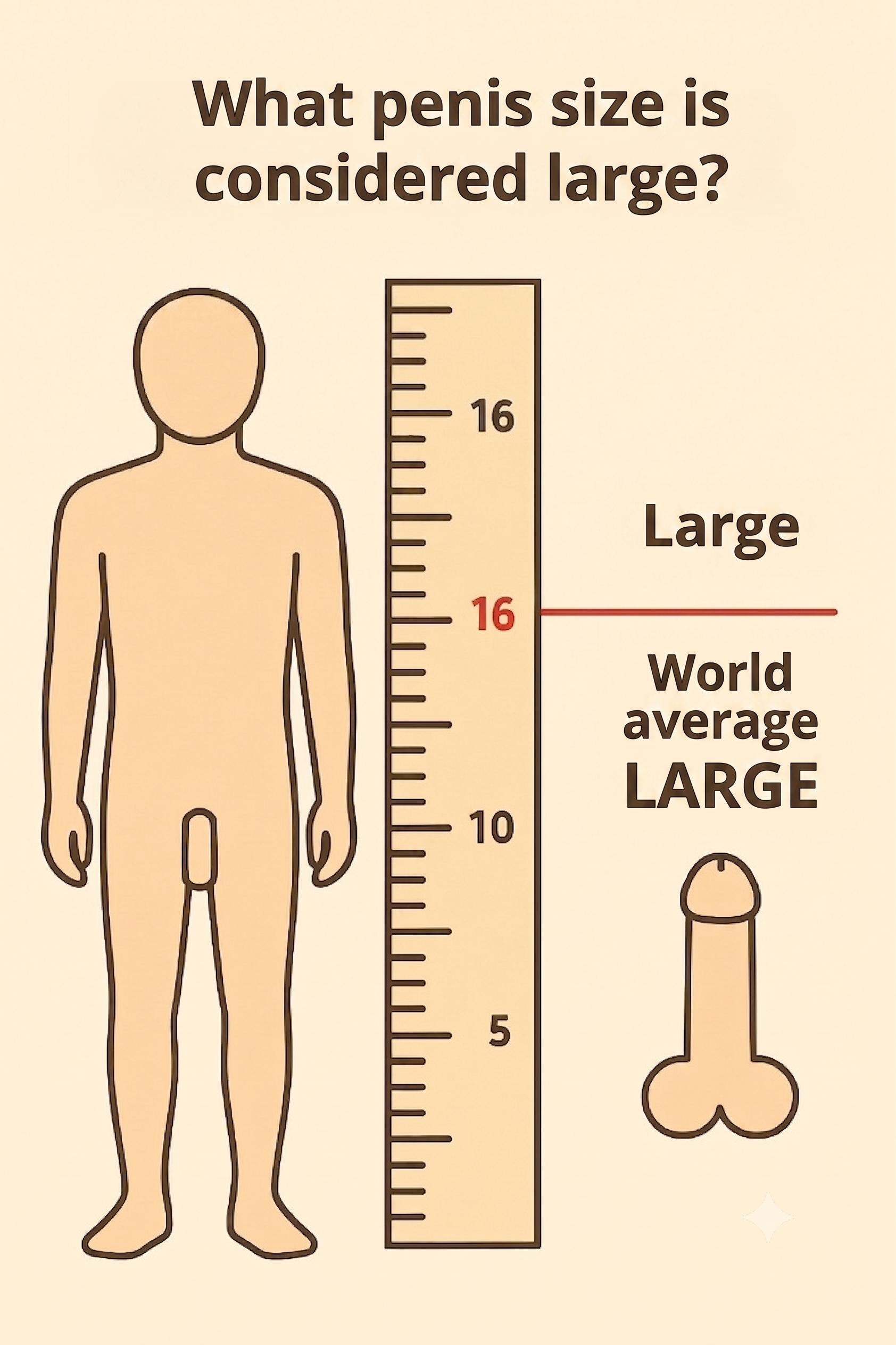 What penis size is considered large?