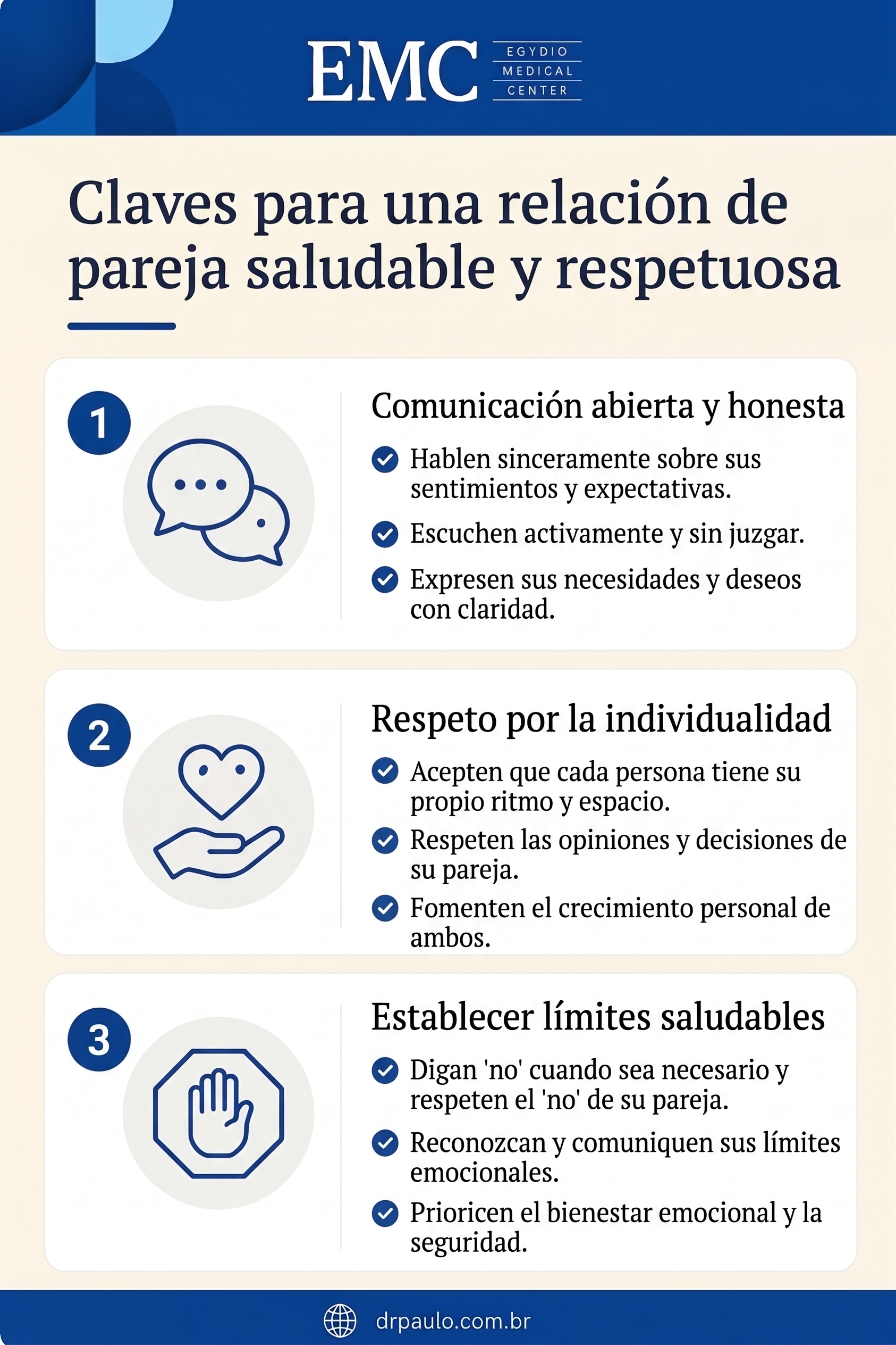 Infografía que explica consejos para una relación sexual cómoda