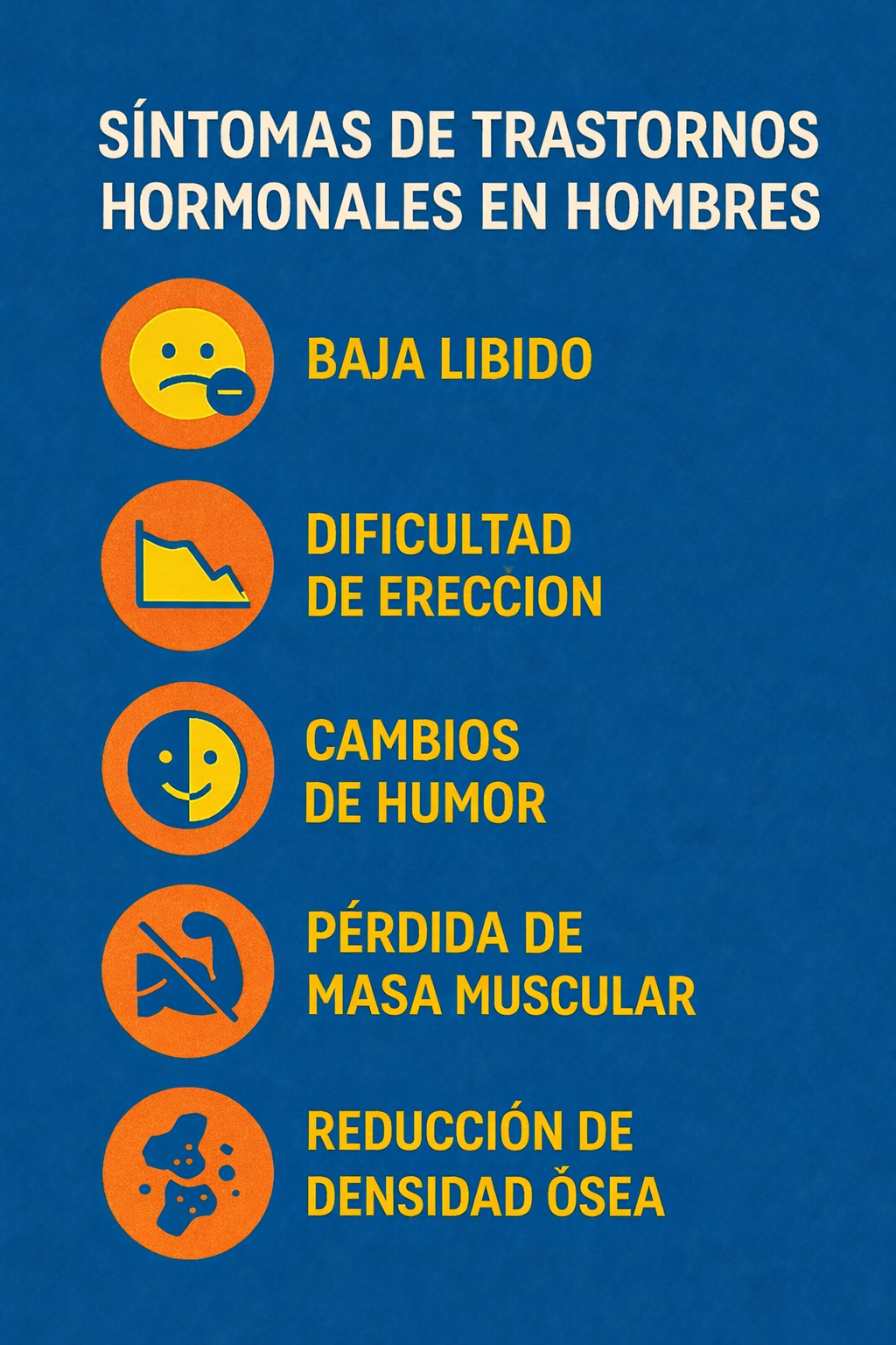 Infographic: Symptoms of Hormonal Disorders in Men