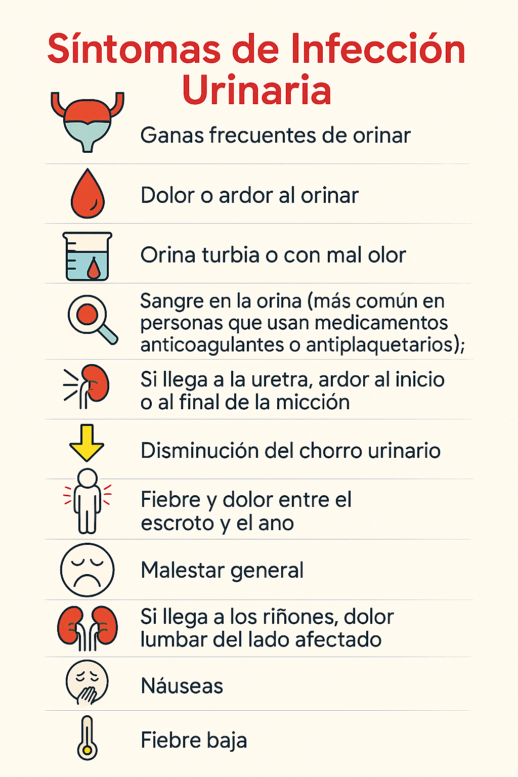 sintomas infeccion urinaria hombres