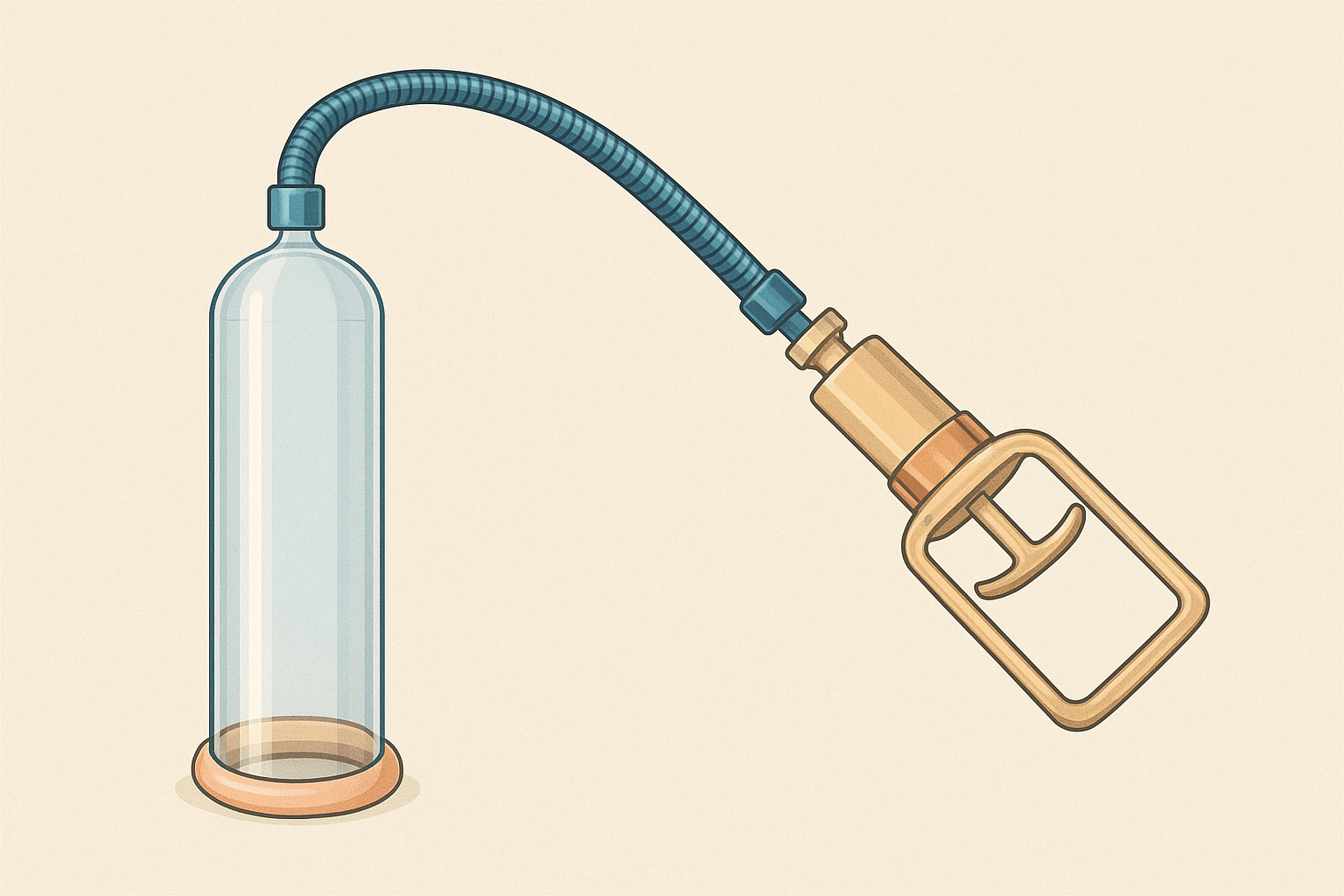 Bomba de vacío con cilindro, bomba y anillo para cómo aumentar el pene