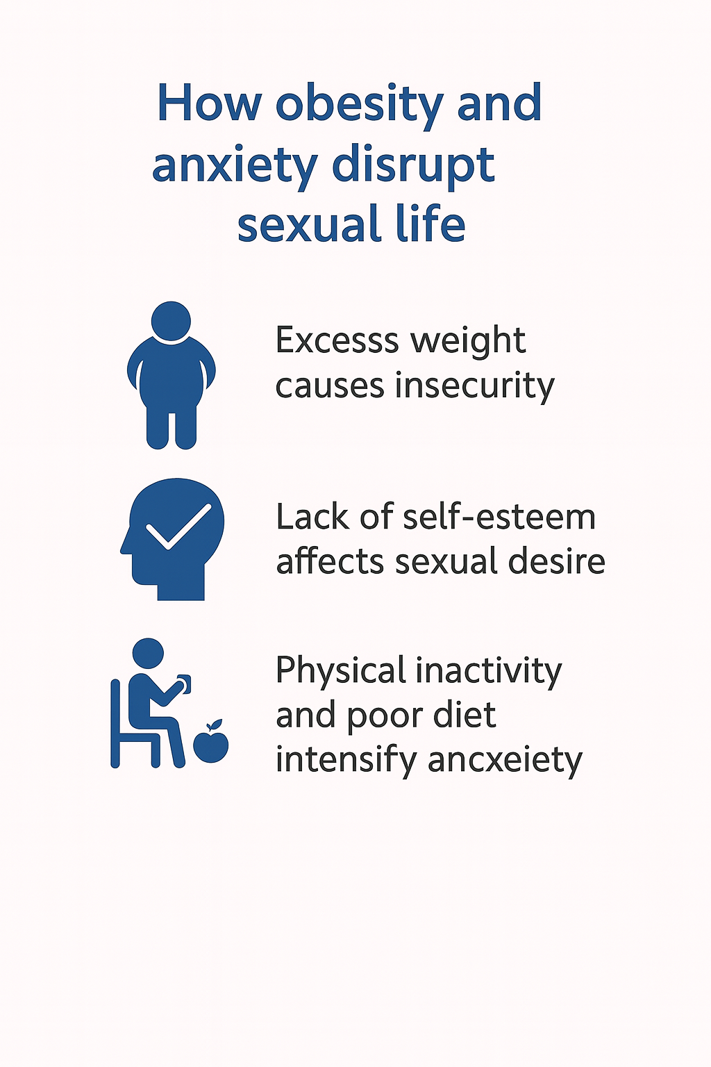 Infographic on the Relationship Between Anxiety and Sexual Life