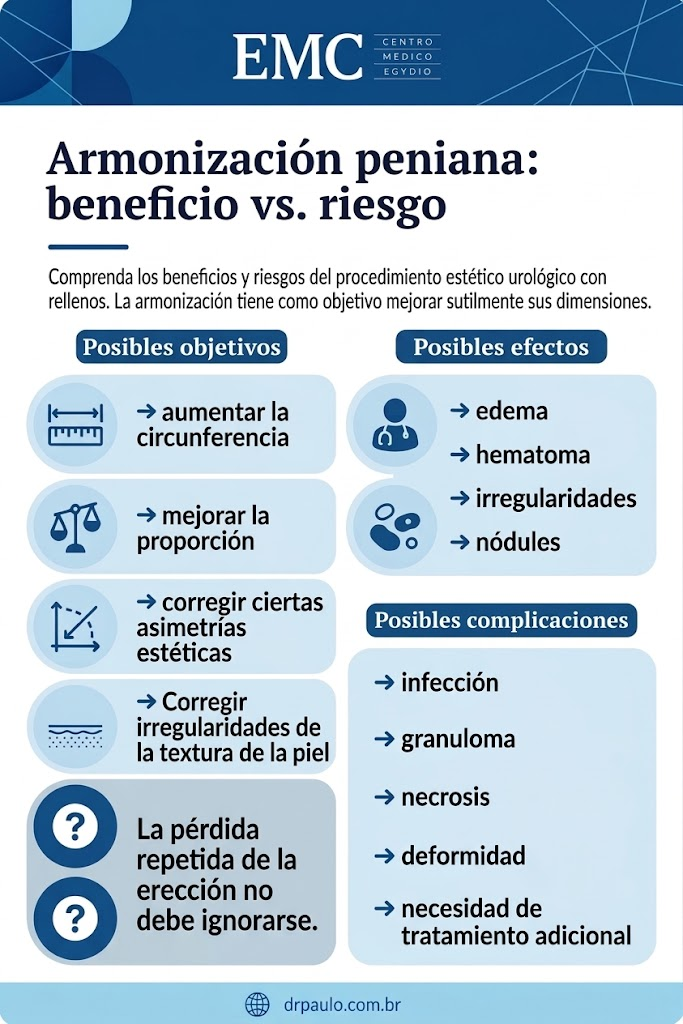 Infografía que explica los beneficios y riesgos de la armonización peneana